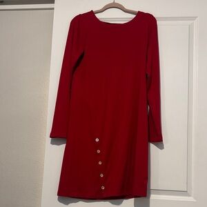 NWT Lilly Pulitzer Maddox Malbec Red Long Sleeve Dress